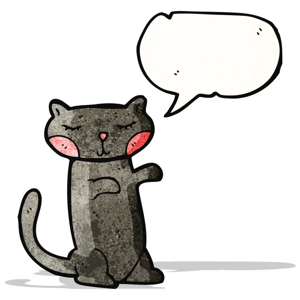 Dibujos animados gato negro — Archivo Imágenes Vectoriales