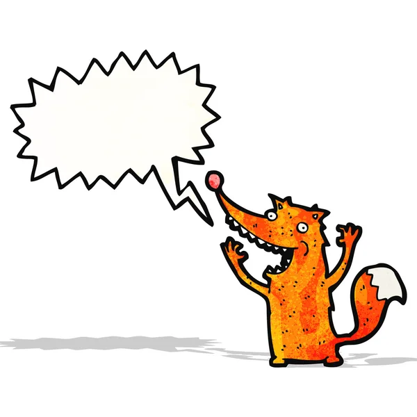 Kreslený vzrušený fox — Stockový vektor