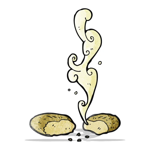 Teplý chléb kreslený — Stockový vektor