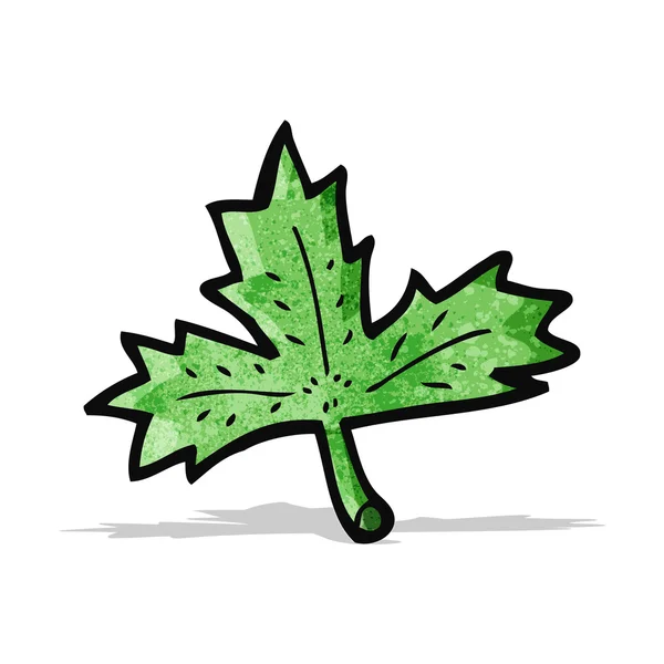 Hoja de dibujos animados — Vector de stock