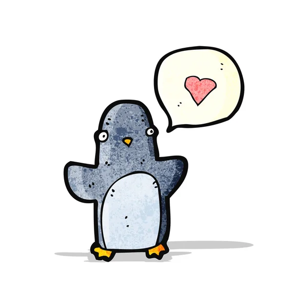 Cartoon funny penguin — Stock Vector