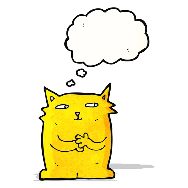 Karikatür kedi pençeleri birlikte sürtünme — Stok Vektör