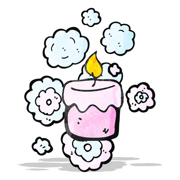 Scented candle cartoon — Stock Vector