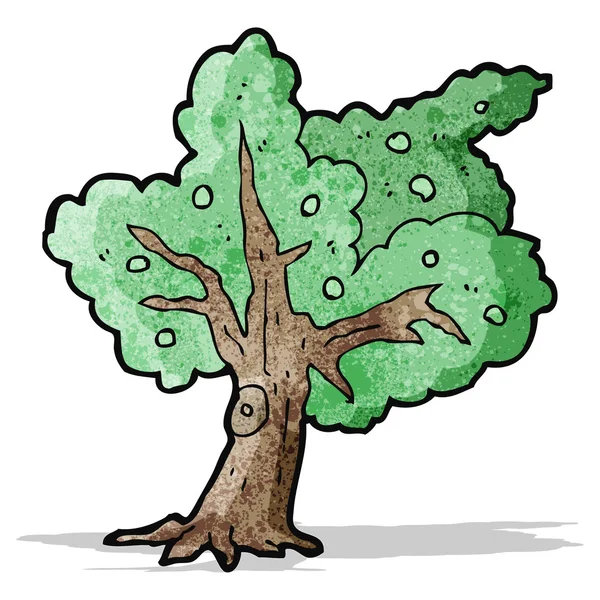 Árbol de dibujos animados — Vector de stock