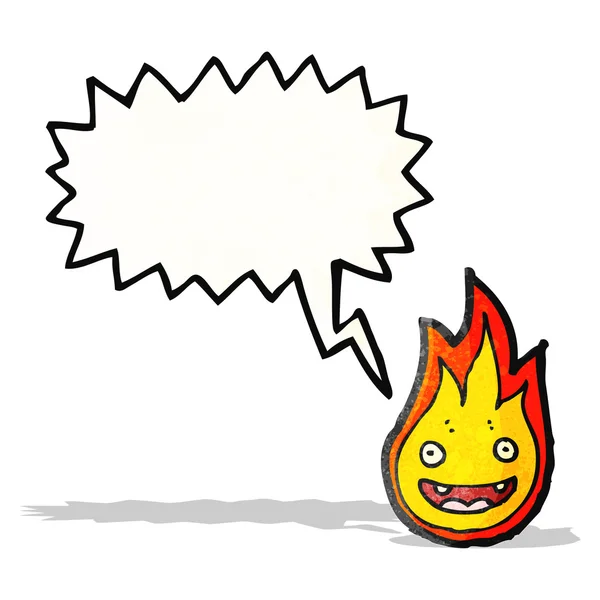 Cartoon little flame — Stock Vector