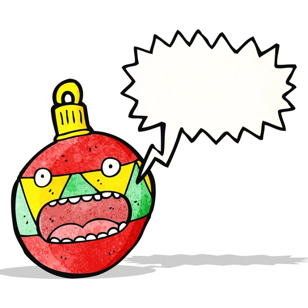 Cartoon Kerstbal — Stockvector