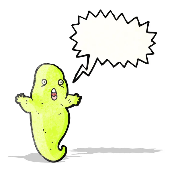 Krijsende ghost cartoon — Stockvector