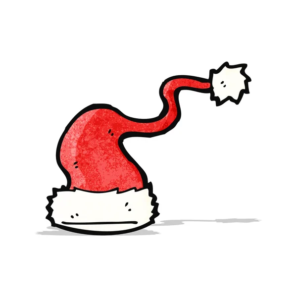 Cartoon santa hatt — Stock vektor