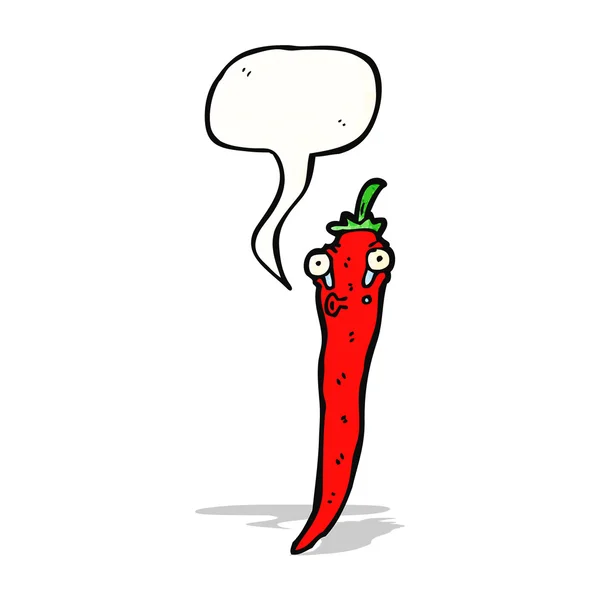 Karikatür chili biber — Stok Vektör