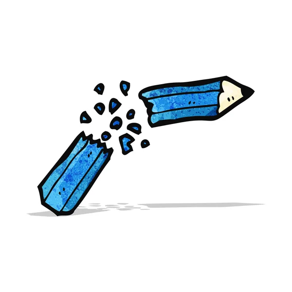 Csattant ceruza rajzfilm — Stock Vector