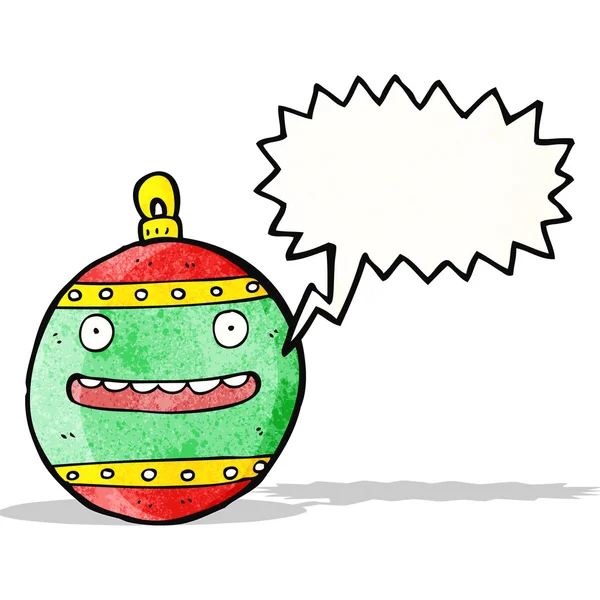 Boule de Noël de bande dessinée — Image vectorielle