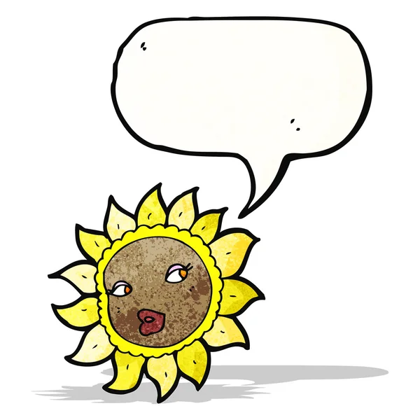 Cartoon-Sonnenblume — Stockvektor