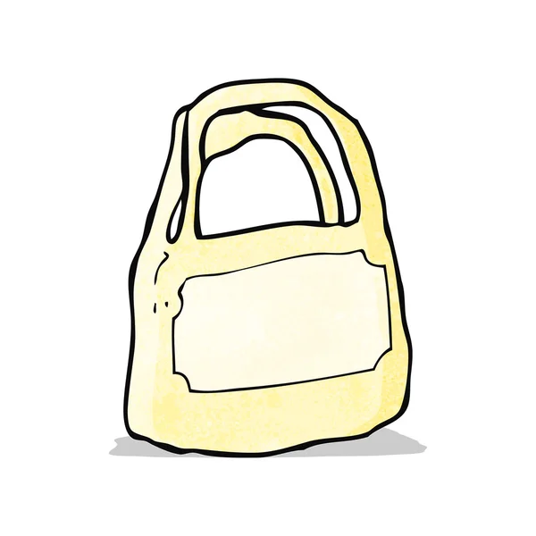 Bolsa de plástico de dibujos animados — Vector de stock