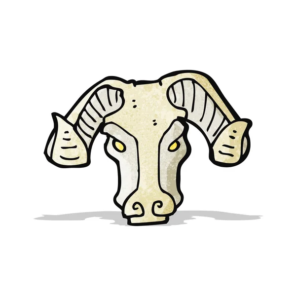 Cartoon ram head — Stock Vector