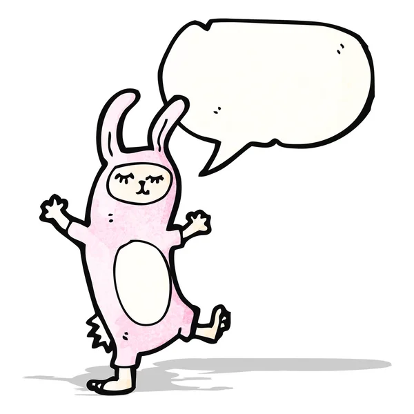 Kostým kreslený králík — Stockový vektor