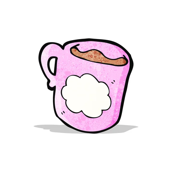 Taza de café de dibujos animados — Vector de stock