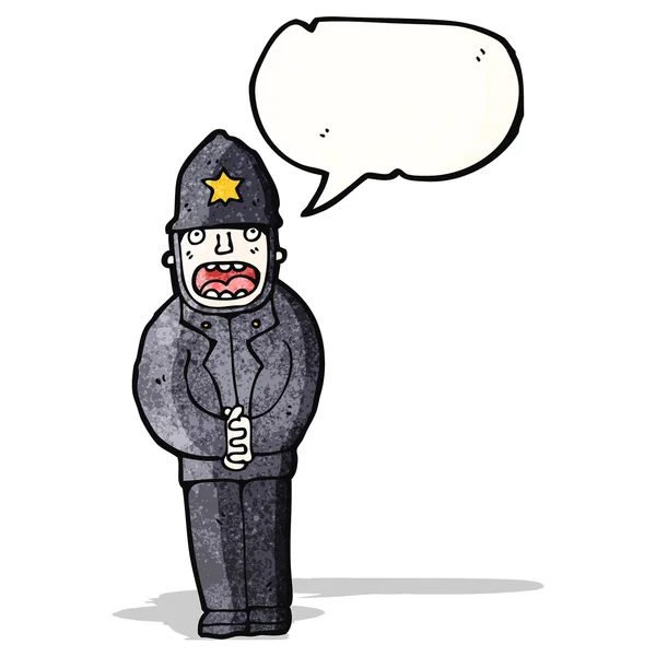 漫画の警官 — ストックベクタ