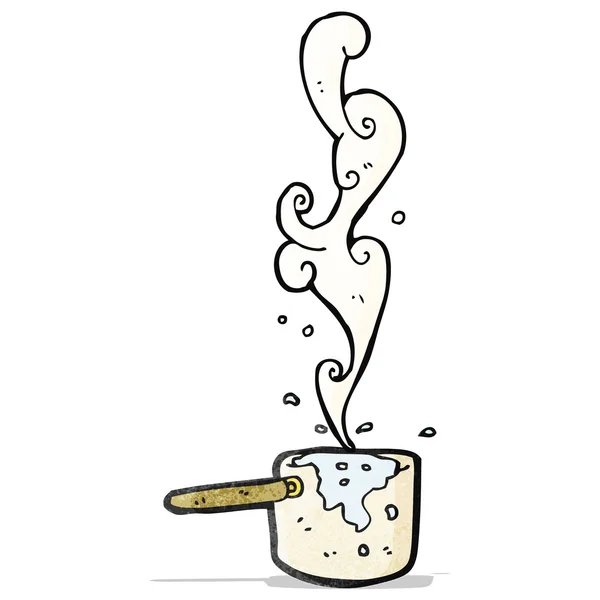 Karikatür kabarcıklanma mutfak pan — Stok Vektör