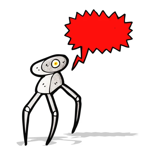 Dibujos animados robot futurista — Vector de stock