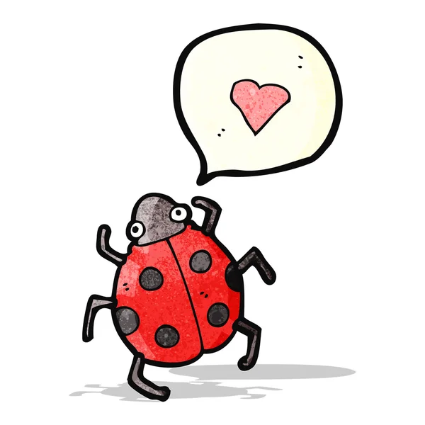 Coccinelle de bande dessinée — Image vectorielle