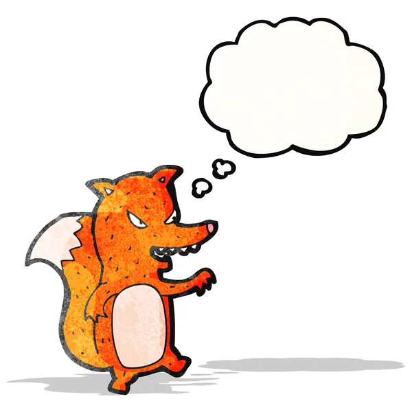 Cartoon sly fox — Stock vektor