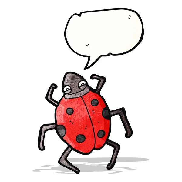 Coccinelle de bande dessinée — Image vectorielle