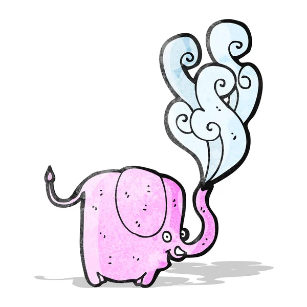 Cartoon grappige olifant — Stockvector