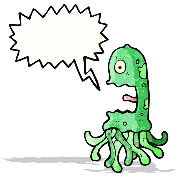 Crazy squid cartoon — Stock vektor