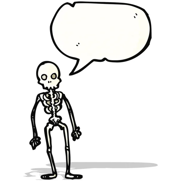 Esqueleto de dibujos animados — Vector de stock