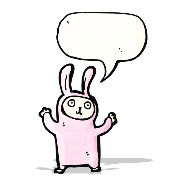 Conejo traje de dibujos animados — Archivo Imágenes Vectoriales