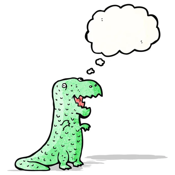 Cartoon friendly dinosaur — Stock Vector