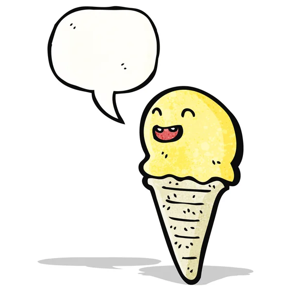 Helado de dibujos animados — Vector de stock