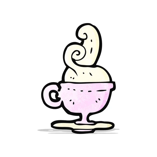 Tasse de thé de dessin animé — Image vectorielle