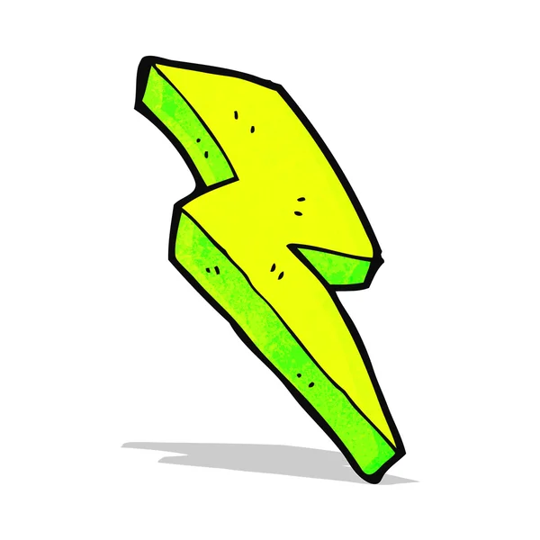 Lightning bolt symbol cartoon — Stock vektor