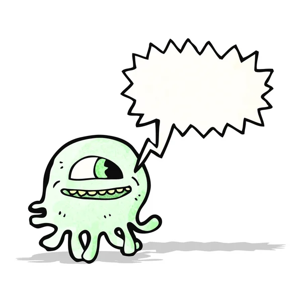 Medusas alienígenas de dibujos animados — Vector de stock