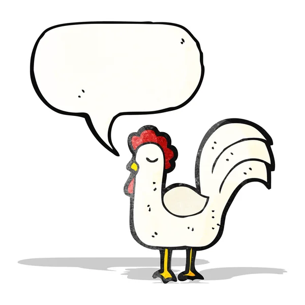 Dibujos animados clucking pollo — Vector de stock