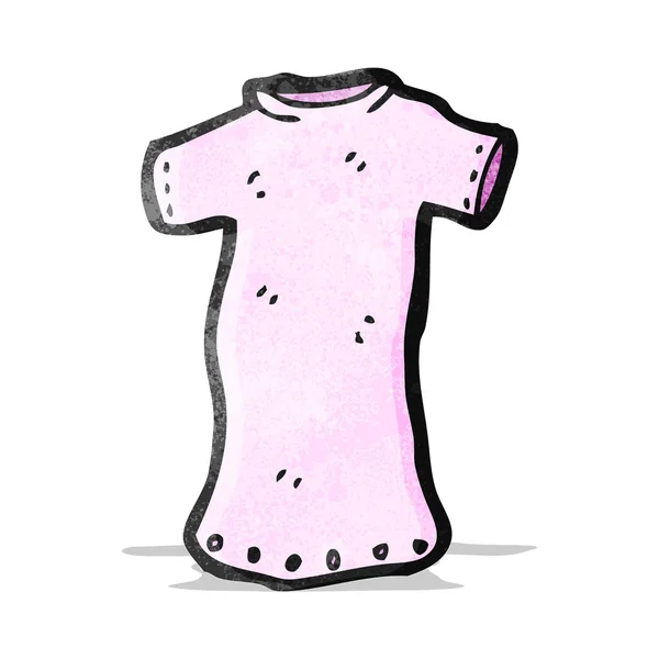 Roze tee shirt cartoon — Stockvector