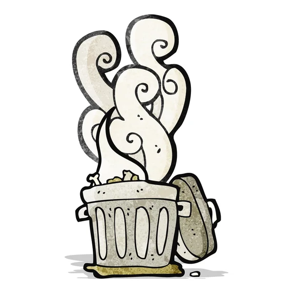 Smelly old bin cartoon — Stock Vector