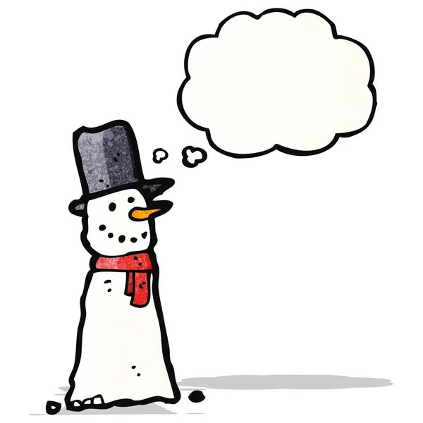 Cartoon snowman — Stock Vector