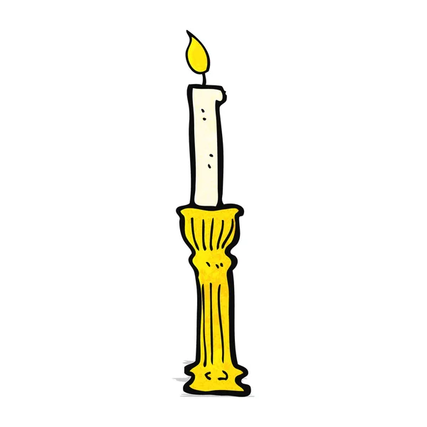 Ornate candlestick cartoon — Stock Vector