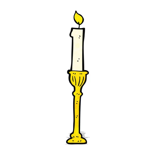 Ornate candlestick cartoon — Stock Vector