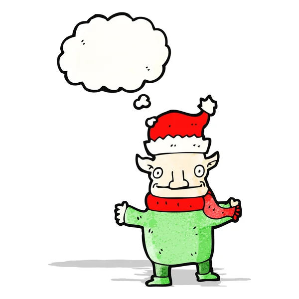 Cartoon christmas elf — Stock Vector