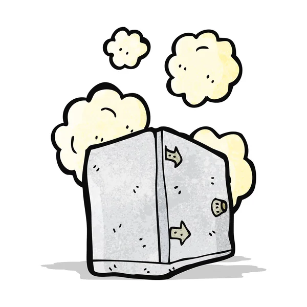 Alter Cartoon Safe — Stockvektor