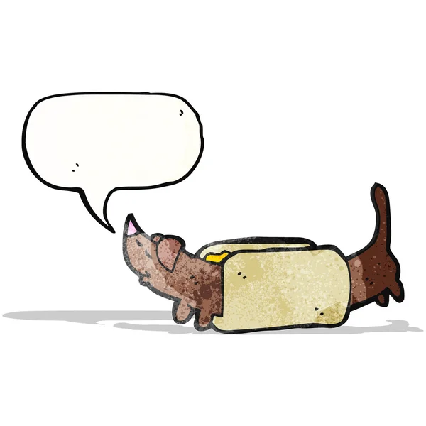 Cartoon-Hotdog — Stockvektor
