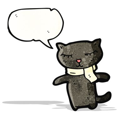 çizgi film siyah kedi