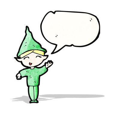 Çizgi film Mutlu Noeller Elf