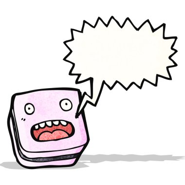 Candy çizgi film karakteri konuşuyor