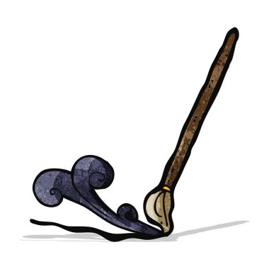 karikatür Kaligrafi fırçası