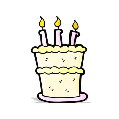 karikatür doğum günü pastası