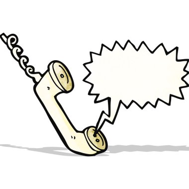 telefon karikatür konuşma